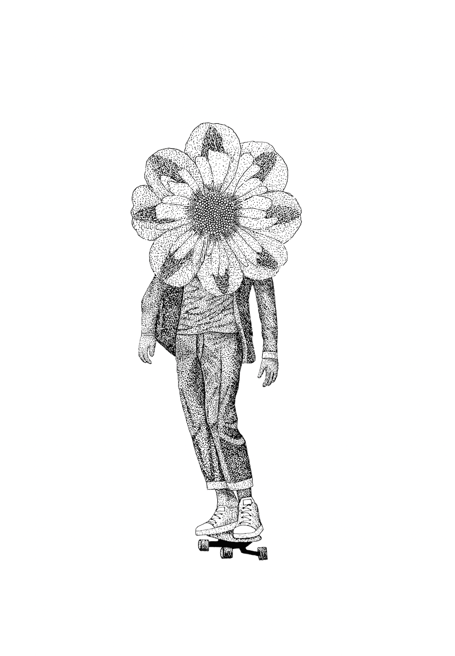 Flower on skateboard 1.0